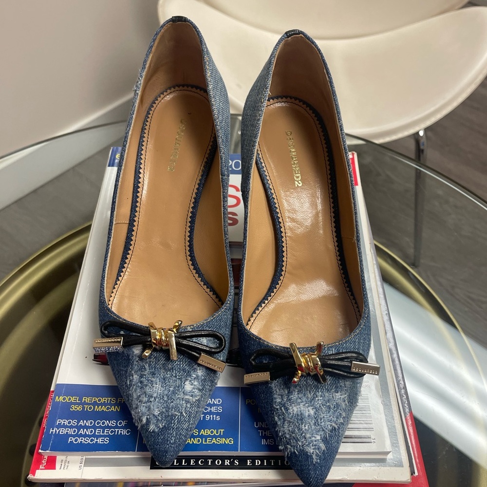 Dsquared2  Denim Blue Women's heels Euro 41 US10